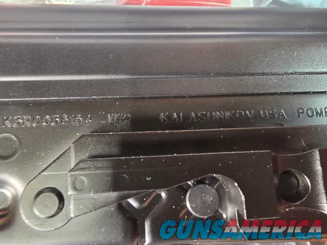 9368  Kalashnikov KR 103, 7.62x39, Folding wood stock, 18” barrel, Muzzle break, adjustable sight, 4 mags, paperwork, 12 ¾ LO