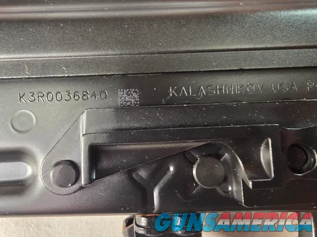 9367  Kalashnikov KR 103, 7.62x39, folding stock, wood grip and fore arm, adjustable sight, muzzle break, 3 mags, 18” barrel,