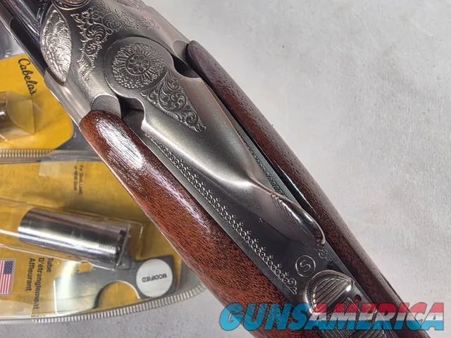 9402 Beretta Silver Pigeon I, 12 Gauge, 26” barrels, custom checkering, Screw in chokes, 3 SK, 2 Mod, full, 2 IC, 14 ½ LOP,