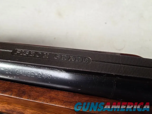 9225 Winchester 101 Pigeon grade, 20 Gauge , SK/SK, Pistol Grip, 27” Barrels, 14 LOP, Vent rib, Butt plate, two white beads,