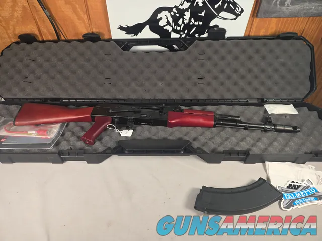 9371   Kalashnikov KR-103, 7.62x39, 18” barrel, muzzle break adjustable sight, Wood stock and forearm,  one mag and case. Has
