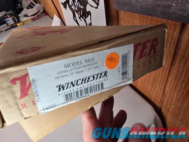 9234 Winchester 9410 24” barrels, 410 gauge, green fiber optic front sight, butt pad, Box, all paperwork, hang tag, new in b