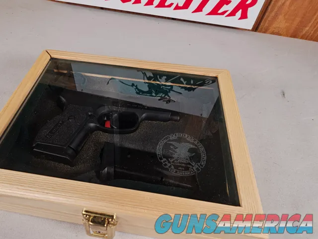 9109 Mauser Sig Sauer M2 45 Cal, Friends of NRA, 2 8 round magazines, display box with key, double action only, combat sights