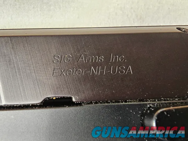 9109 Mauser Sig Sauer M2 45 Cal, Friends of NRA, 2 8 round magazines, display box with key, double action only, combat sights