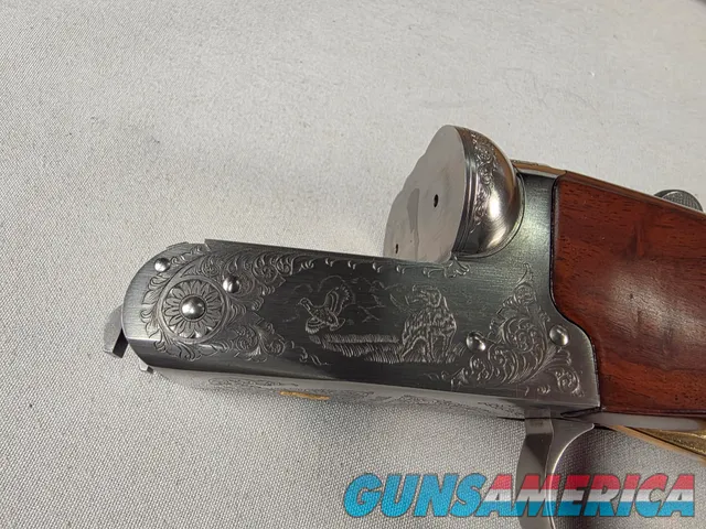 9481 Winchester Model 23 Golden Quail Side x Side, 12 Gauge, 25.5 Barrels, straight grip, Butt pad, IC/IM fixed chokes, 14 ¼ 