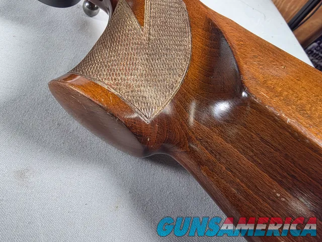 9452  JG Anschutz Match 64, Germany, 22 LR, Adjustable sight, sling swivels, cheek piece, 25” barrel, 13 ¾ LOP.  