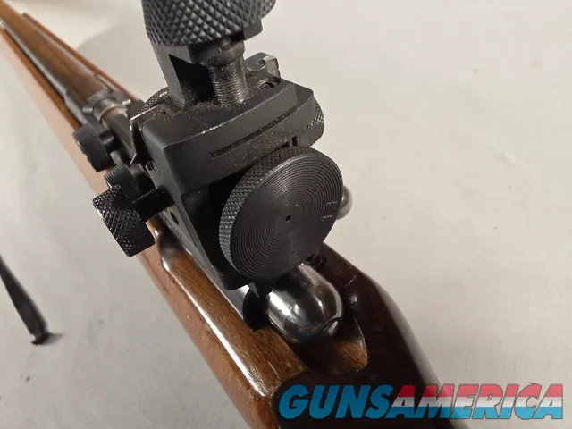 9452  JG Anschutz Match 64, Germany, 22 LR, Adjustable sight, sling swivels, cheek piece, 25” barrel, 13 ¾ LOP.  