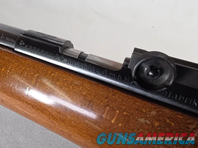 9452  JG Anschutz Match 64, Germany, 22 LR, Adjustable sight, sling swivels, cheek piece, 25” barrel, 13 ¾ LOP.  