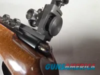 9452  JG Anschutz Match 64, Germany, 22 LR, Adjustable sight, sling swivels, cheek piece, 25” barrel, 13 ¾ LOP.  