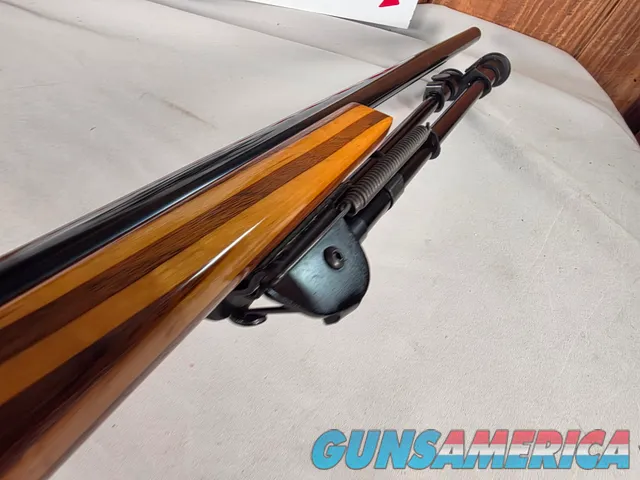 9380 Mauser Model 98 custom, 22-250, 24” barrel, bi pod, laminated stock, light trigger, custom bolt knob, cheek piece, tasco