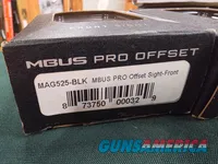 9323  MagPul MBus Pro Front and rear offset sights, New in box, they fit a Picatinny rail, AR rifle or anything with a Picati