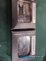 9323  MagPul MBus Pro Front and rear offset sights, New in box, they fit a Picatinny rail, AR rifle or anything with a Picati