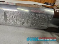 9069  A. V. Maurcini 12 Gauge 28” Mod/FULL, double triggers, ejectors, brass front bead, dogs and ducks, pheasants on receive