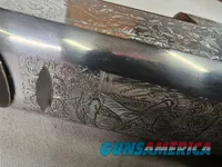 9069  A. V. Maurcini 12 Gauge 28” Mod/FULL, double triggers, ejectors, brass front bead, dogs and ducks, pheasants on receive