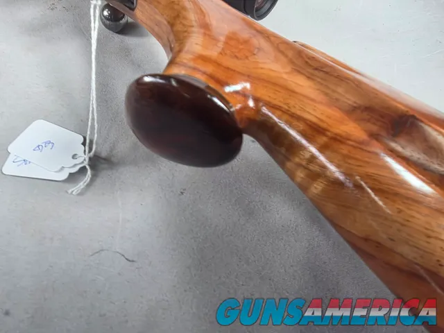 9418  Mauser 98  270 Cal customized sporting, made in 1943, rosewood caps, cheek piece, Burris Full Field II 3x9x40 scope, Mo