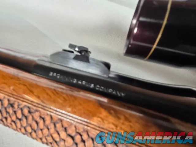 9374 Browning Medallion, 7MM, 22” barrel, rosewood grip and forarm tip, muzzle brake, Leopold VX III HD 4.5x14x50, More pic