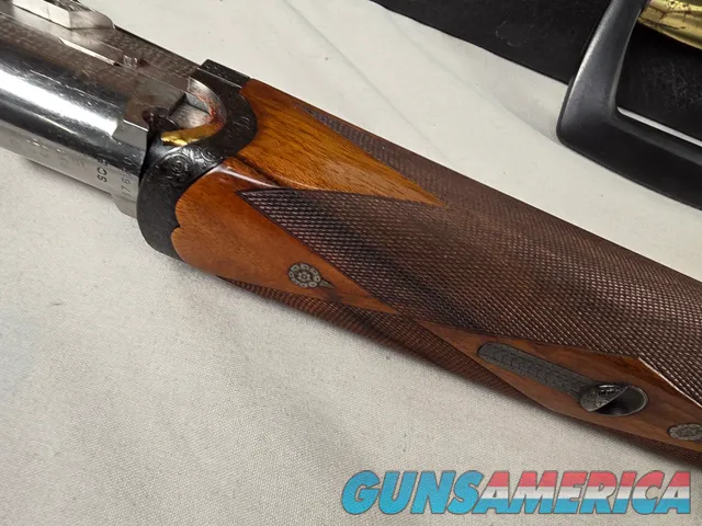  9495  Beretta SO3 EELL, 12 Gauge, Hand engraved by M. Sabatti with letter from Beretta! 14 ½ LOP, 28” barrels, Screw in chok