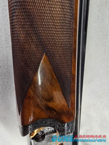  9495  Beretta SO3 EELL, 12 Gauge, Hand engraved by M. Sabatti with letter from Beretta! 14 ½ LOP, 28” barrels, Screw in chok