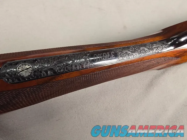  9495  Beretta SO3 EELL, 12 Gauge, Hand engraved by M. Sabatti with letter from Beretta! 14 ½ LOP, 28” barrels, Screw in chok