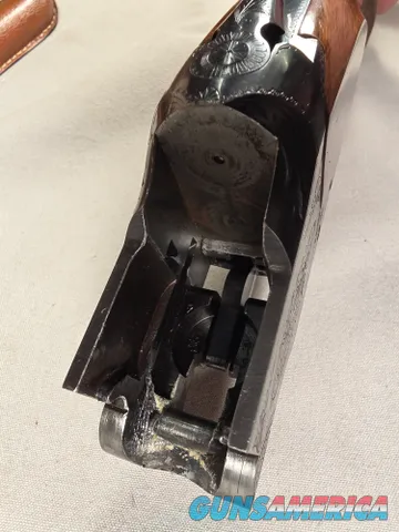  9493—Browning Belgium Superposed 28 gauge, 28 Gauge, IC/Mod fixed chokes, round knob, gold trigger, ejectors, single front b