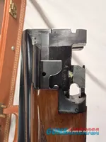  9493—Browning Belgium Superposed 28 gauge, 28 Gauge, IC/Mod fixed chokes, round knob, gold trigger, ejectors, single front b