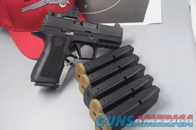 SIG Sauer P320X-C 9mm with ROMERO1-PRO Red Dot WITH 6 Mags!!!!!