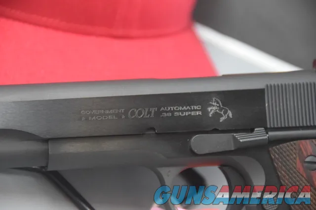 Colt Government Model .38 Super with "USMC" Grips