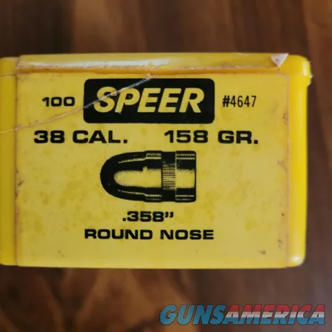 .38 /.358 cal, 158 gr. SPEER round nose ...