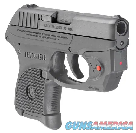 Ruger LCP Pistol with Viridian E-Series Red Laser Blued 380 Auto 2.75