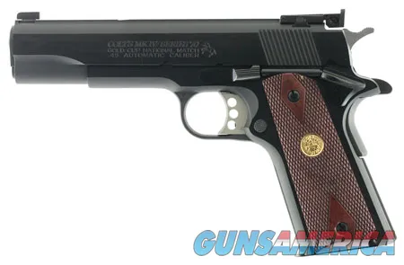 Colt Gold Cup National Match handgun 45 ACP 5" BBL (1)8RD Mag Blued/Wood