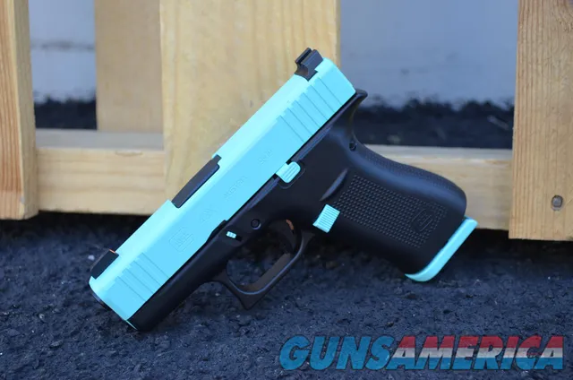Glock 43X 9mm X-Werks Robbins Tiffany Blue G43X 43 Trijicon HD NS