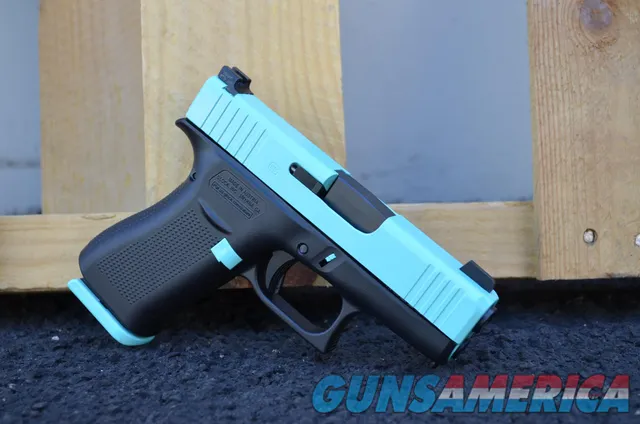 Glock 43X 9mm X-Werks Robbins Tiffany Blue G43X 43 Trijicon HD NS