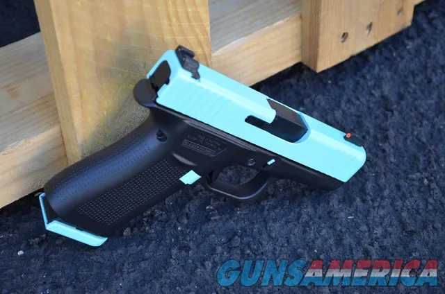 Glock 43X 9mm X-Werks Robbins Tiffany Blue G43X 43 Trijicon HD NS