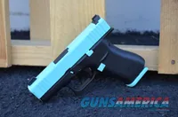 Glock 43X 9mm X-Werks Robbins Tiffany Blue G43X 43 Trijicon HD NS