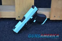 Glock 43X 9mm X-Werks Robbins Tiffany Blue G43X 43 Trijicon HD NS