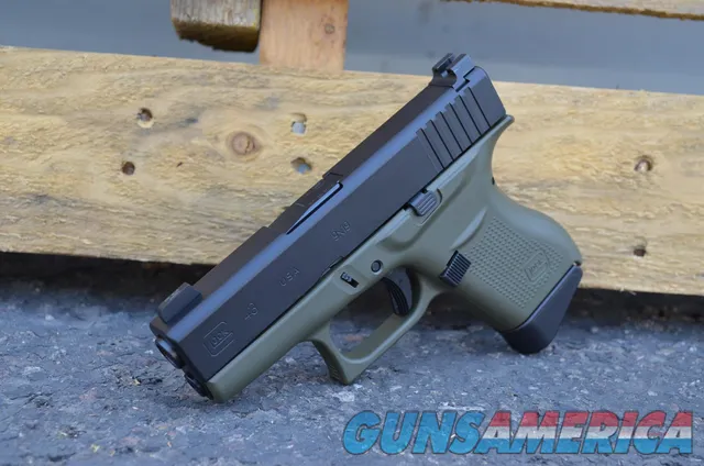 Glock 43 X-Werks OD Green Trijicon HD NS 9mm EDC New 2 mags! GFDE G43