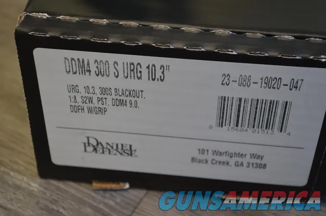 Daniel Defense DDM4 300S 300BO AR15 complete upper 10.3" Blackout
