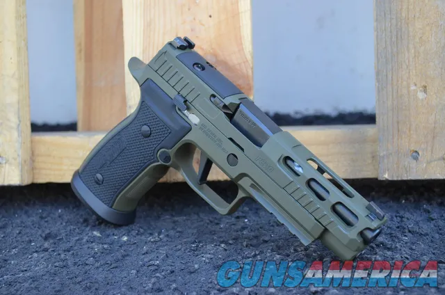 Sig Sauer P320 AXG Pro 320 P320AXG X-Werks OD Green Black 17rd 4.7" 9mm