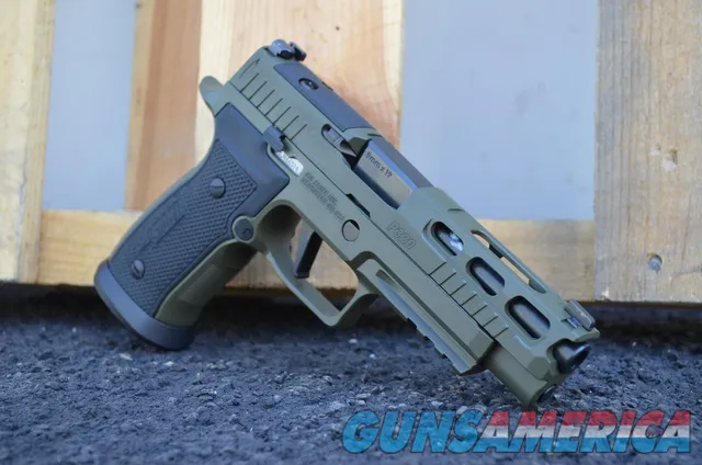 Sig Sauer P320 AXG Pro 320 P320AXG X-Werks OD Green Black 17rd 4.7" 9mm