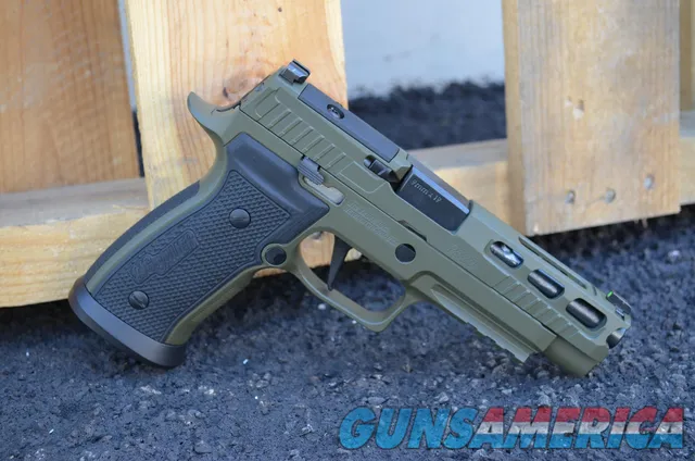 Sig Sauer P320 AXG Pro 320 P320AXG X-Werks OD Green Black 17rd 4.7" 9mm