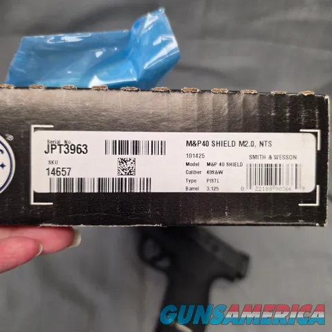 Smith & Wesson M&P40 Shield M2.0 No Thumb Safety 3.1 in Barrel
