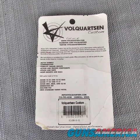 Volquartsen Automatic Bolt Release 10/22 - Silver VC10BR-S-10