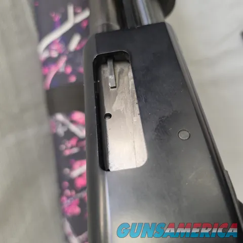 Mossberg 500 20ga 18.5" Barrel Pump Action Pistol Grip Shotgun + Pink Camo Case