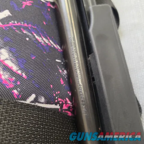 Mossberg 500 20ga 18.5" Barrel Pump Action Pistol Grip Shotgun + Pink Camo Case