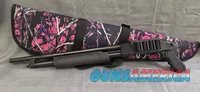 Mossberg 500 20ga 18.5" Barrel Pump Action Pistol Grip Shotgun + Pink Camo Case