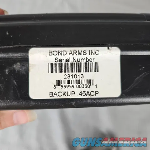 15% off! Bond Arms Backup 2.5" Double Barrel Single Shot .45 ACP Pistol w/ Hard Case