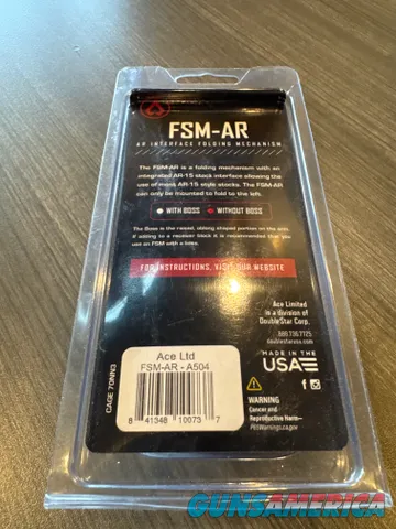 ACE LTD FSM-AR AR Folding Stock Mechanism