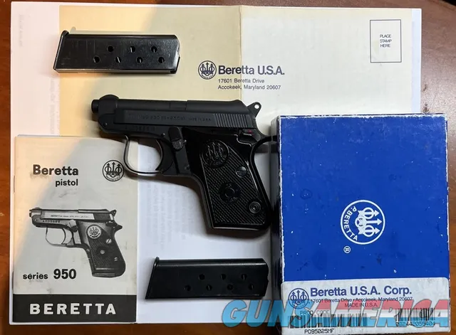 LNIB Beretta 950BS  Matte .25 ACP with b...
