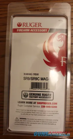 Ruger factory pistol magazine in retail blister pack