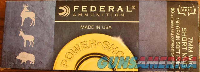Federal 7mm WSM 150gr Soft Point Ammo